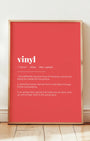Definition Poster of Vinyl on Strawberry background