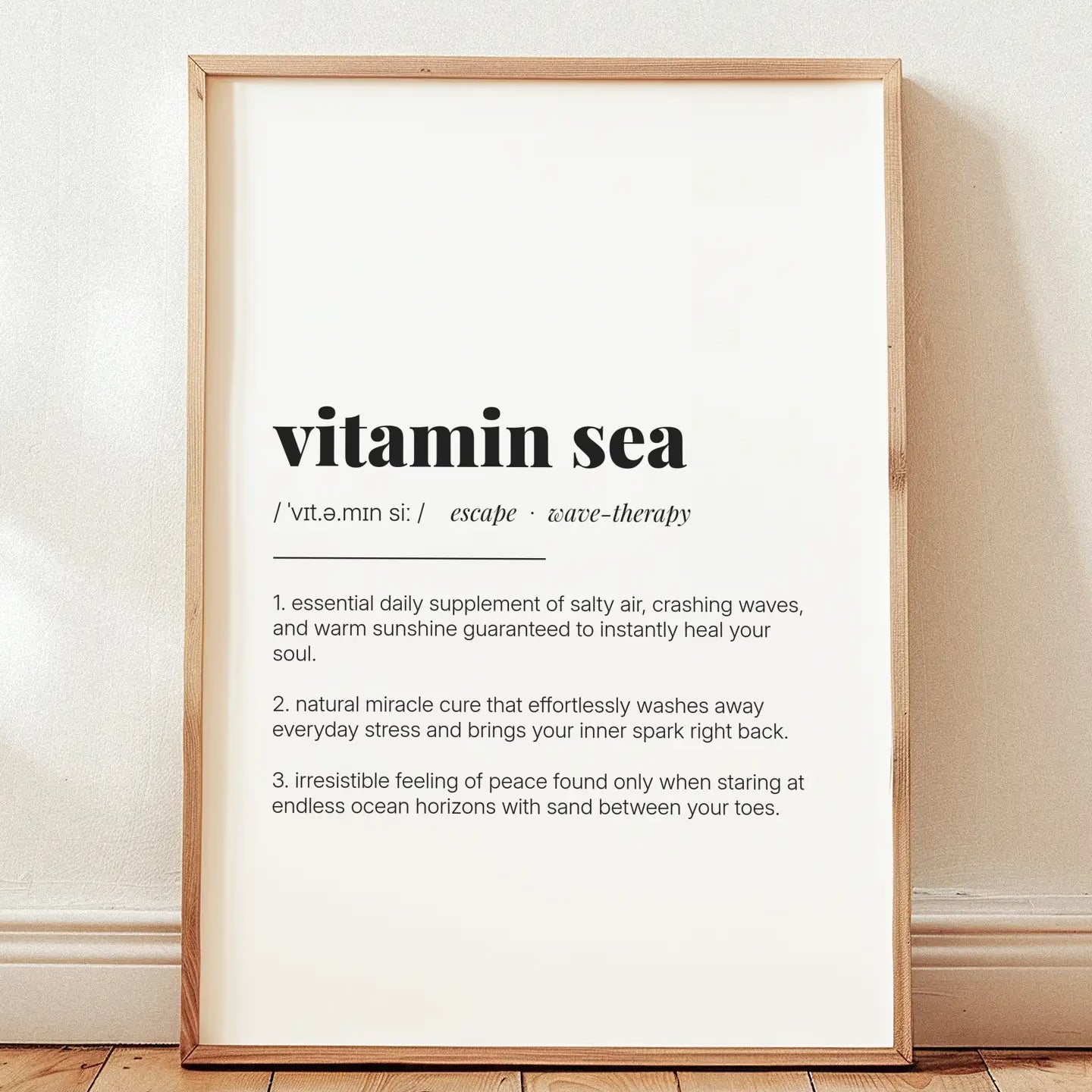 Definition Poster of Vitamin Sea on Gallery White background