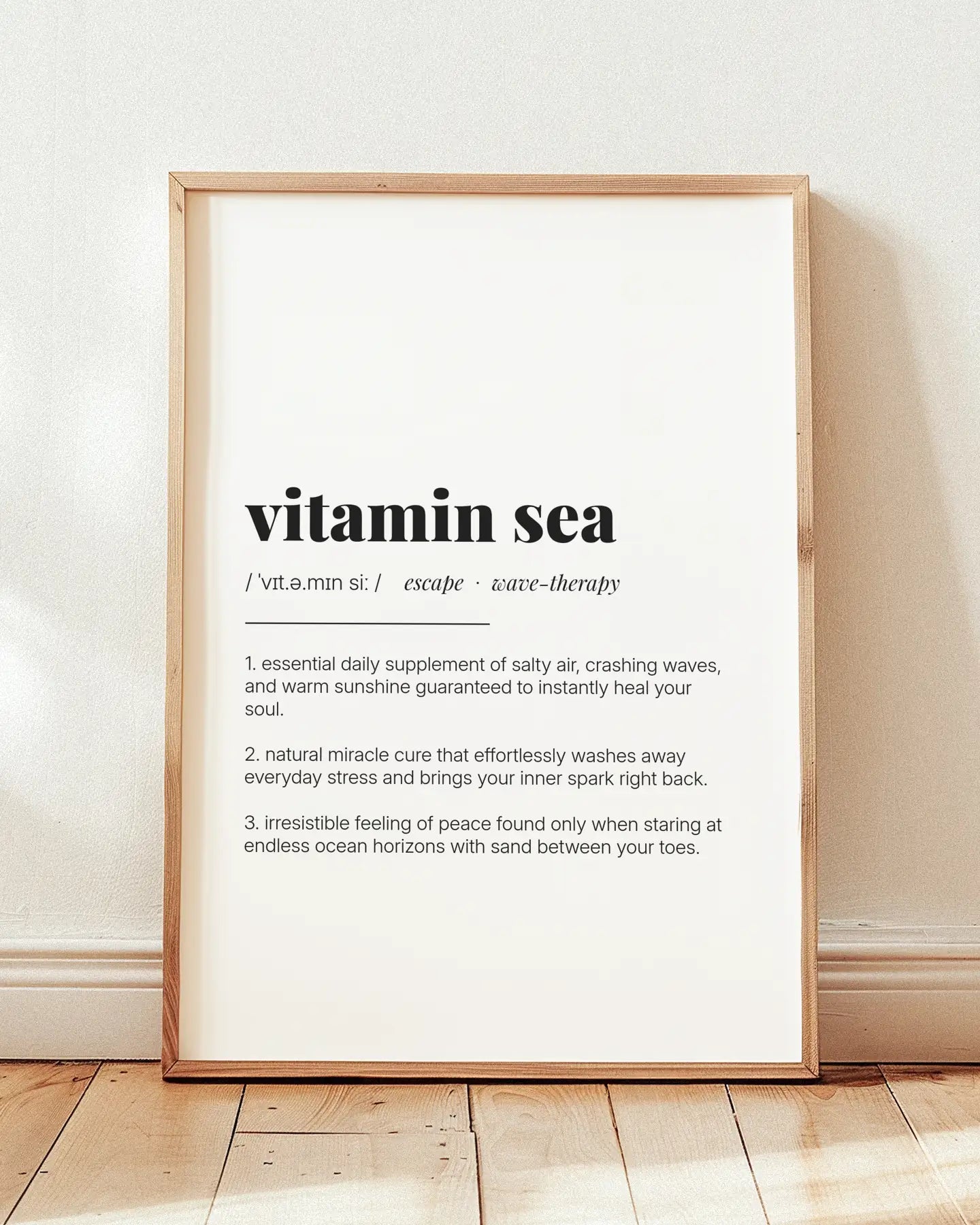 Definition Poster of Vitamin Sea on Gallery White background