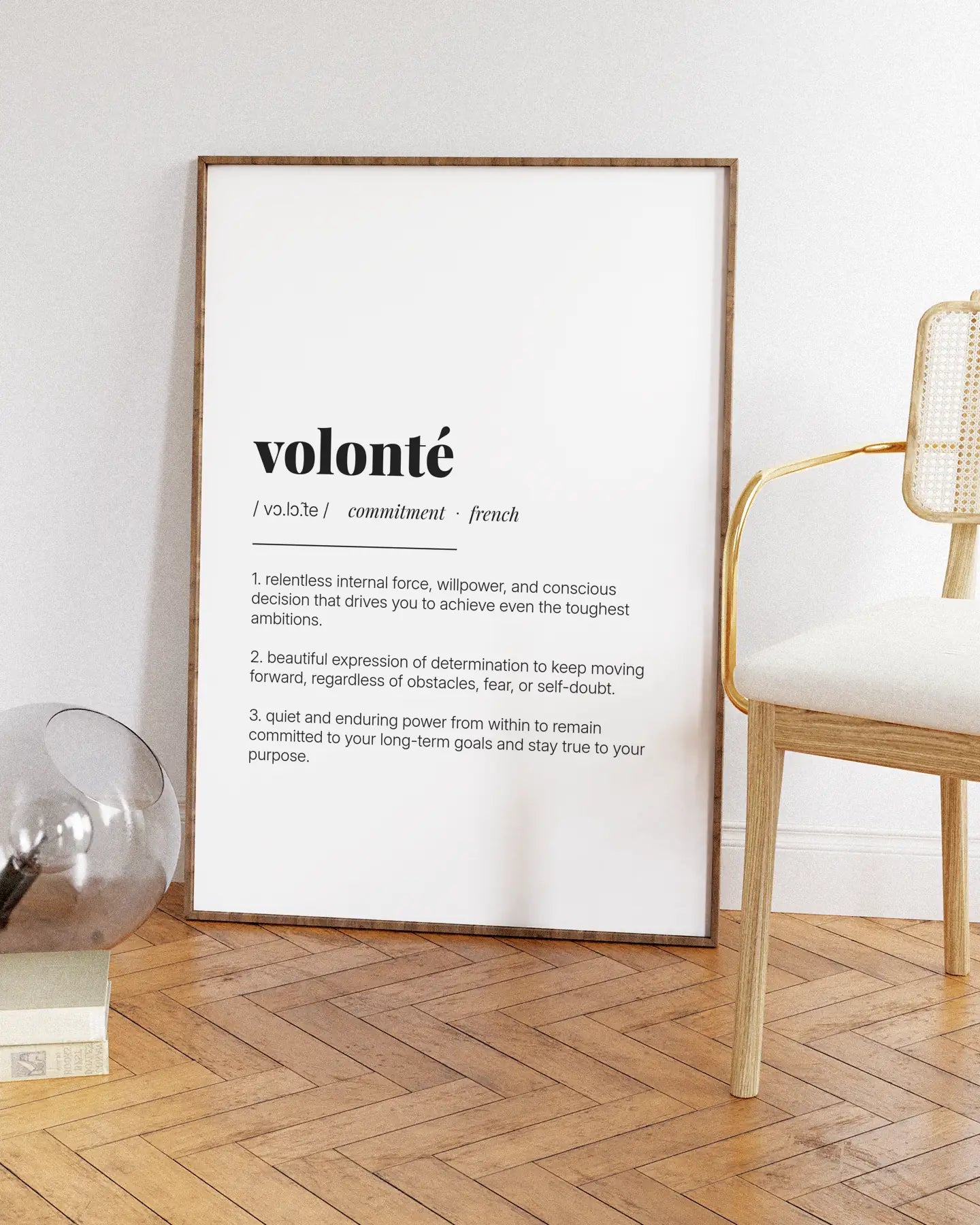 Definition Poster of Volonté on Gallery White background
