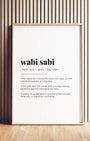 Definition Poster of Wabi Sabi on Gallery White background