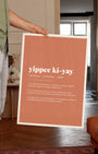 Definition Poster of Yippee Ki-Yay on Terracotta background